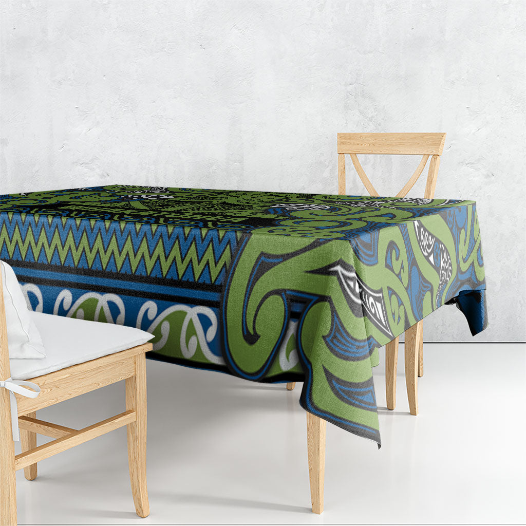 Aotearoa Iwi Whakatohea Tablecloth Maori Wharenui House Tribal Pattern
