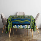 Aotearoa Iwi Whakatohea Tablecloth Maori Wharenui House Tribal Pattern