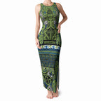 Aotearoa Iwi Whakatohea Tank Maxi Dress Maori Wharenui House Tribal Pattern