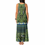 Aotearoa Iwi Whakatohea Tank Maxi Dress Maori Wharenui House Tribal Pattern