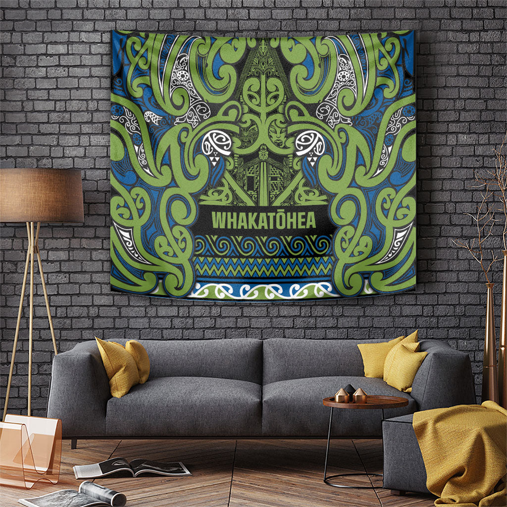 Aotearoa Iwi Whakatohea Tapestry Maori Wharenui House Tribal Pattern