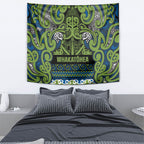 Aotearoa Iwi Whakatohea Tapestry Maori Wharenui House Tribal Pattern