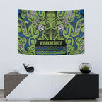 Aotearoa Iwi Whakatohea Tapestry Maori Wharenui House Tribal Pattern