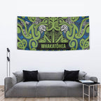 Aotearoa Iwi Whakatohea Tapestry Maori Wharenui House Tribal Pattern