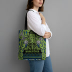 Aotearoa Iwi Whakatohea Tote Bag Maori Wharenui House Tribal Pattern