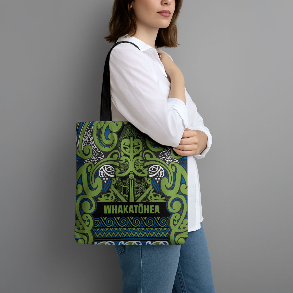 Aotearoa Iwi Whakatohea Tote Bag Maori Wharenui House Tribal Pattern