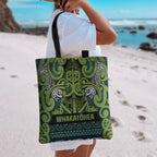 Aotearoa Iwi Whakatohea Tote Bag Maori Wharenui House Tribal Pattern