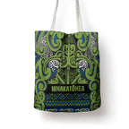Aotearoa Iwi Whakatohea Tote Bag Maori Wharenui House Tribal Pattern