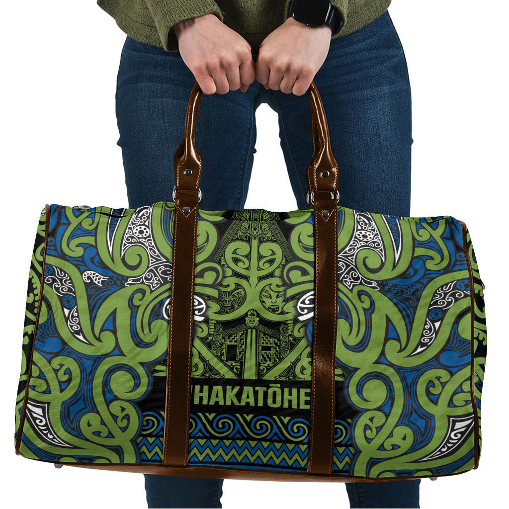 Aotearoa Iwi Whakatohea Travel Bag Maori Wharenui House Tribal Pattern