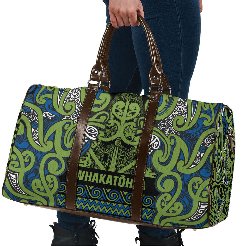 Aotearoa Iwi Whakatohea Travel Bag Maori Wharenui House Tribal Pattern
