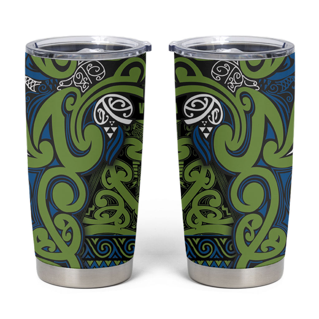 Aotearoa Iwi Whakatohea Tumbler Cup Maori Wharenui House Tribal Pattern