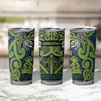 Aotearoa Iwi Whakatohea Tumbler Cup Maori Wharenui House Tribal Pattern