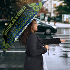 Aotearoa Iwi Whakatohea Umbrella Maori Wharenui House Tribal Pattern