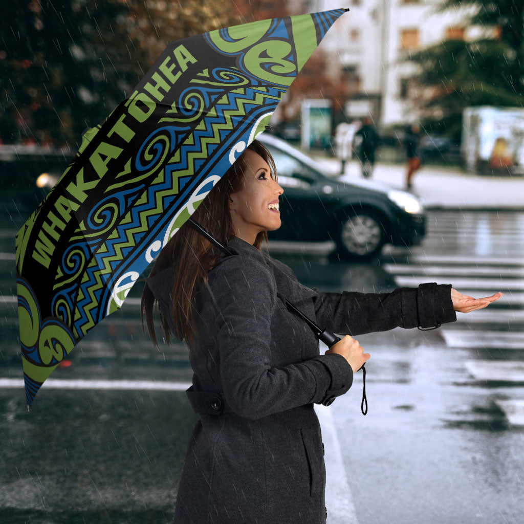 Aotearoa Iwi Whakatohea Umbrella Maori Wharenui House Tribal Pattern