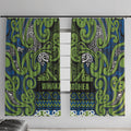 Aotearoa Iwi Whakatohea Window Curtain Maori Wharenui House Tribal Pattern