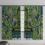 Aotearoa Iwi Whakatohea Window Curtain Maori Wharenui House Tribal Pattern