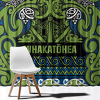 Aotearoa Iwi Whakatohea Window Curtain Maori Wharenui House Tribal Pattern