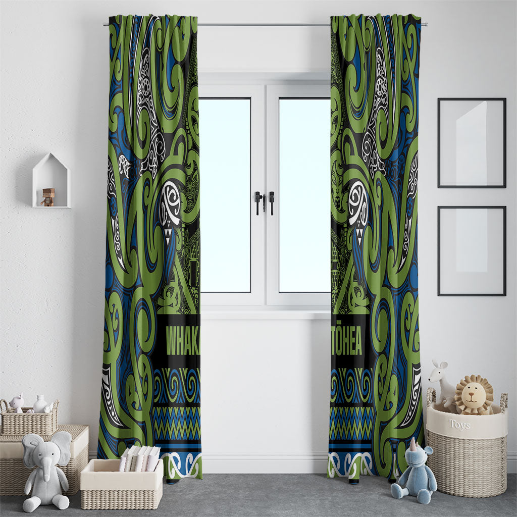 Aotearoa Iwi Whakatohea Window Curtain Maori Wharenui House Tribal Pattern