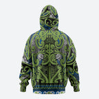 Aotearoa Iwi Whakatohea Zip Hoodie Maori Wharenui House Tribal Pattern