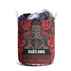 Aotearoa Iwi Ngati Awa Laundry Basket Maori Wharenui House Tribal Pattern