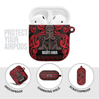 Aotearoa Iwi Ngati Awa AirPods Case Maori Wharenui House Tribal Pattern