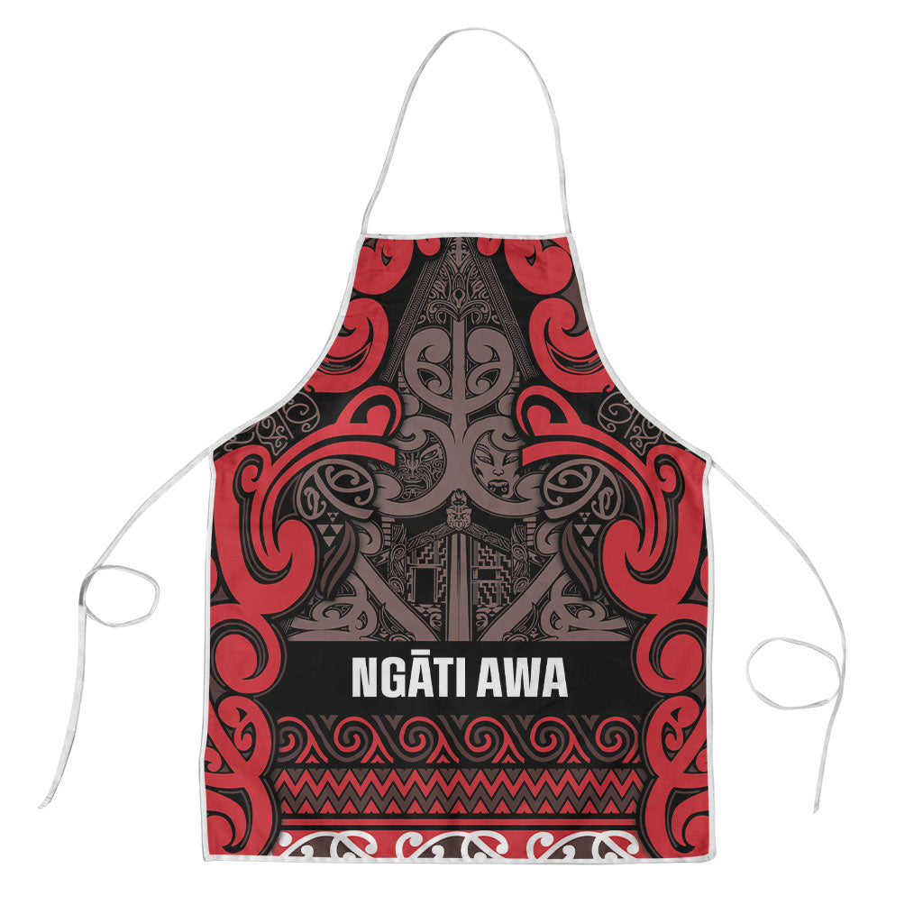 Aotearoa Iwi Ngati Awa Apron Maori Wharenui House Tribal Pattern