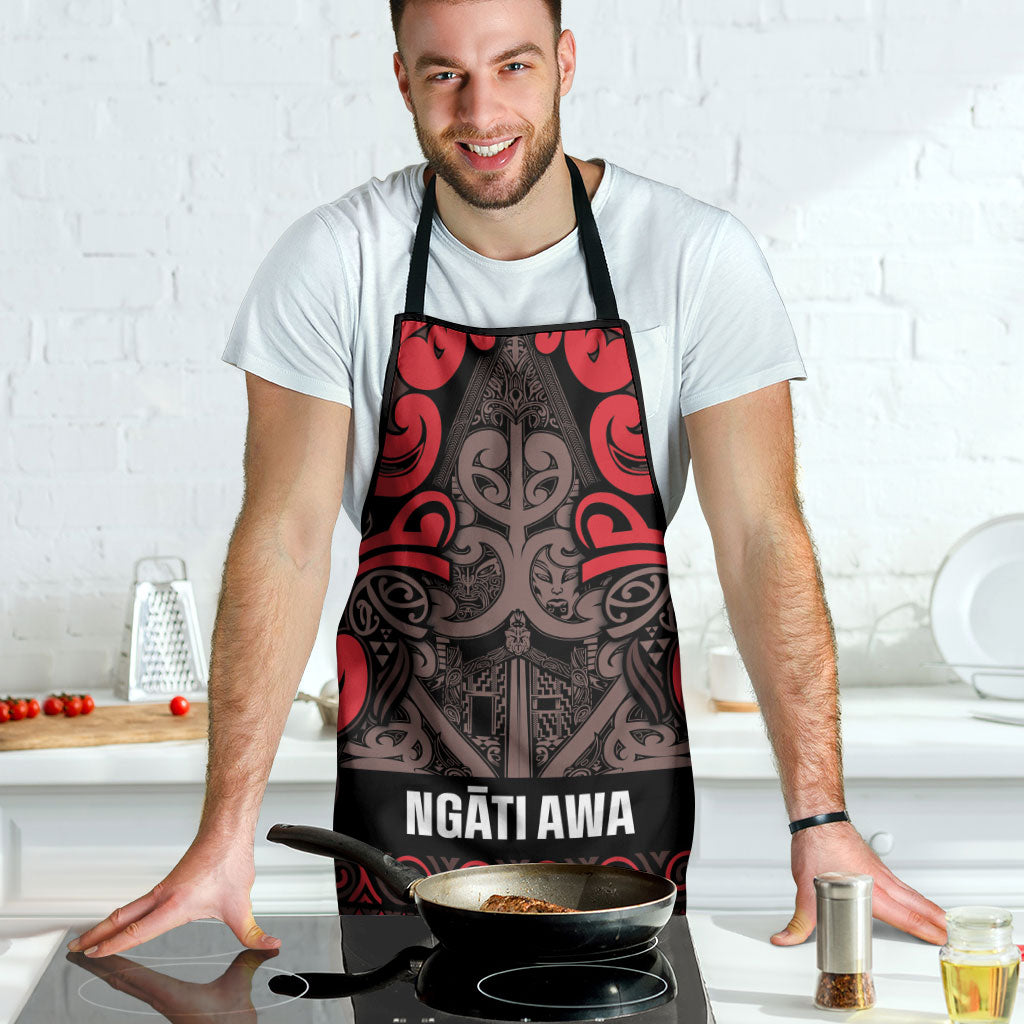 Aotearoa Iwi Ngati Awa Apron Maori Wharenui House Tribal Pattern