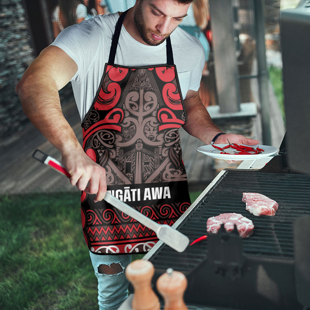 Aotearoa Iwi Ngati Awa Apron Maori Wharenui House Tribal Pattern