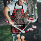 Aotearoa Iwi Ngati Awa Apron Maori Wharenui House Tribal Pattern