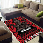 Aotearoa Iwi Ngati Awa Area Rug Maori Wharenui House Tribal Pattern