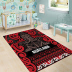 Aotearoa Iwi Ngati Awa Area Rug Maori Wharenui House Tribal Pattern