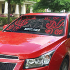 Aotearoa Iwi Ngati Awa Auto Sun Shade Maori Wharenui House Tribal Pattern