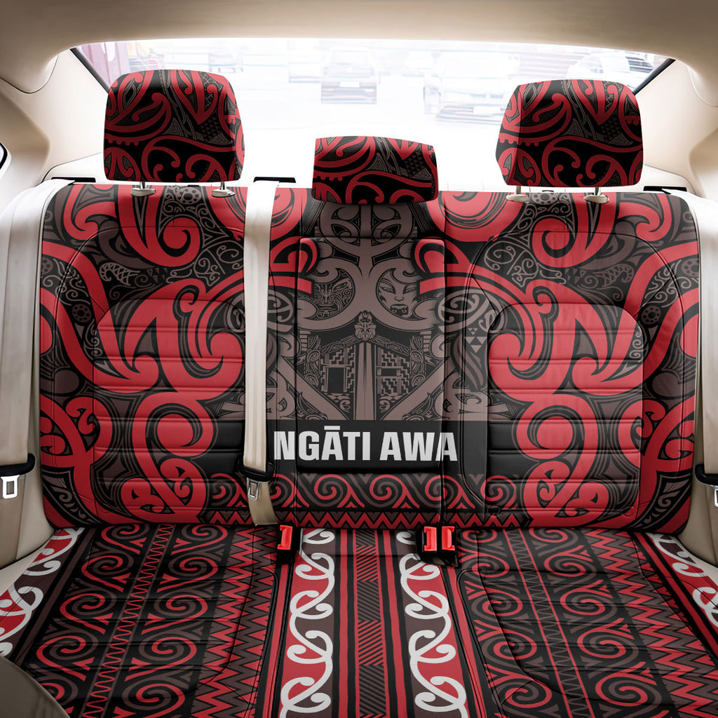 Aotearoa Iwi Ngati Awa Back Car Seat Cover Maori Wharenui House Tribal Pattern