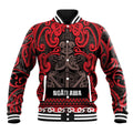 Aotearoa Iwi Ngati Awa Baseball Jacket Maori Wharenui House Tribal Pattern