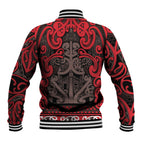 Aotearoa Iwi Ngati Awa Baseball Jacket Maori Wharenui House Tribal Pattern