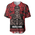 Aotearoa Iwi Ngati Awa Baseball Jersey Maori Wharenui House Tribal Pattern