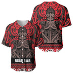 Aotearoa Iwi Ngati Awa Baseball Jersey Maori Wharenui House Tribal Pattern