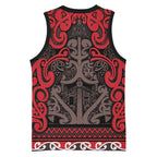 Aotearoa Iwi Ngati Awa Basketball Jersey Maori Wharenui House Tribal Pattern