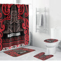 Aotearoa Iwi Ngati Awa Bathroom Set Maori Wharenui House Tribal Pattern
