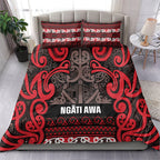 Aotearoa Iwi Ngati Awa Bedding Set Maori Wharenui House Tribal Pattern