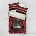 Aotearoa Iwi Ngati Awa Bedding Set Maori Wharenui House Tribal Pattern