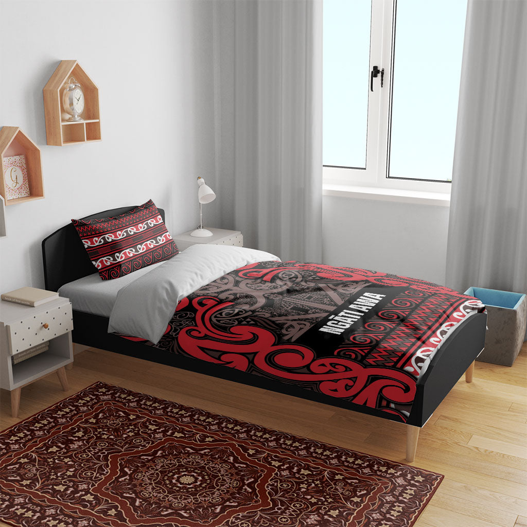Aotearoa Iwi Ngati Awa Bedding Set Maori Wharenui House Tribal Pattern