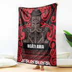 Aotearoa Iwi Ngati Awa Blanket Maori Wharenui House Tribal Pattern
