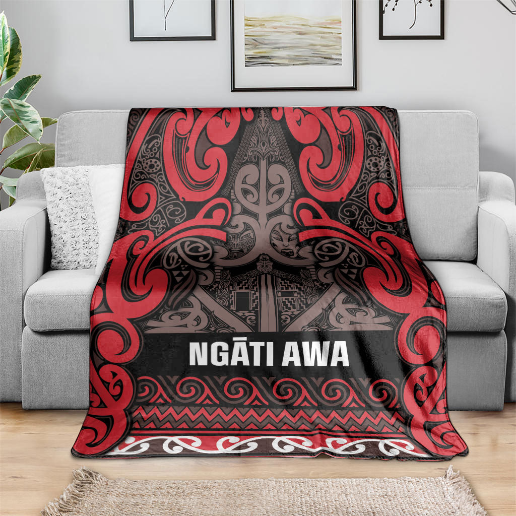 Aotearoa Iwi Ngati Awa Blanket Maori Wharenui House Tribal Pattern
