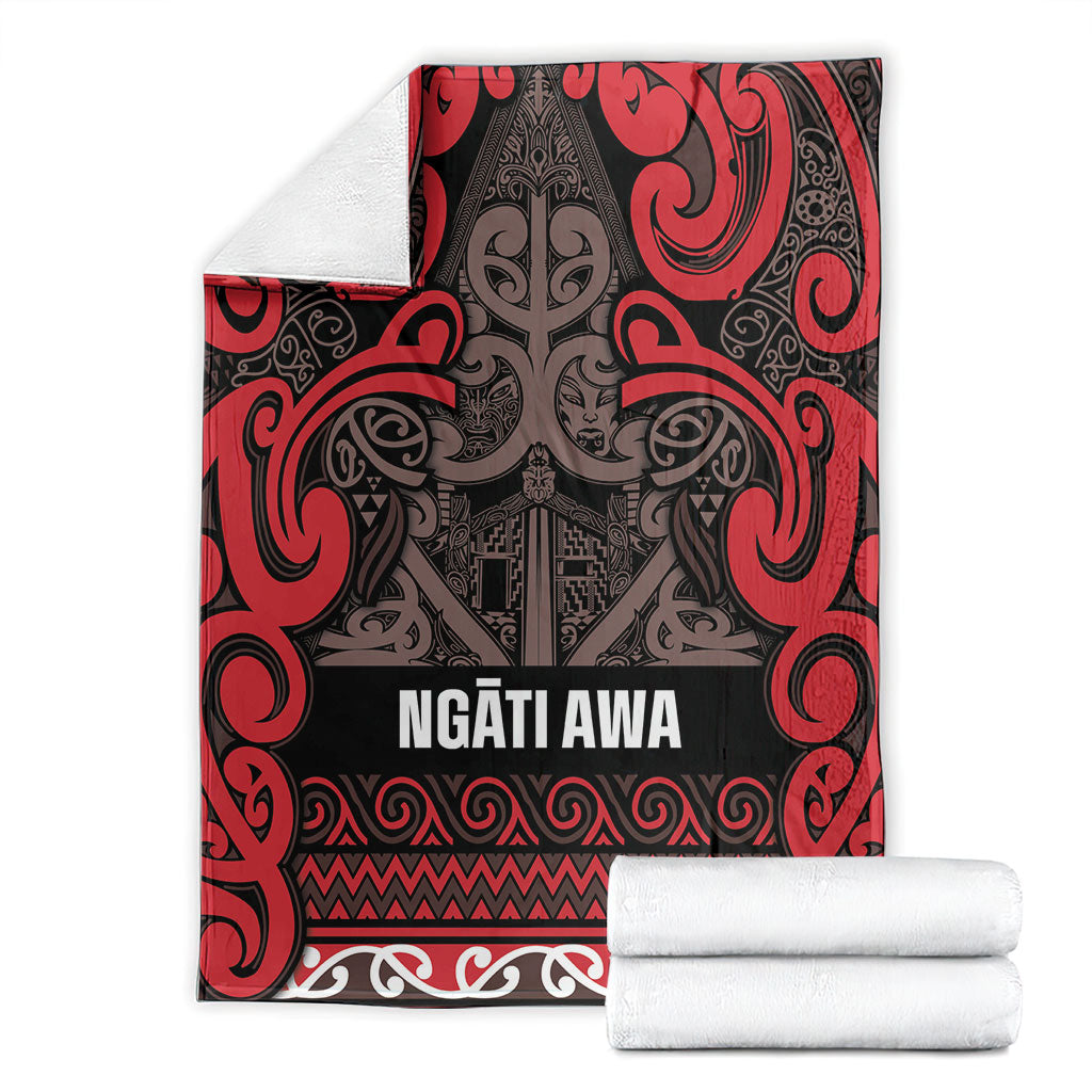 Aotearoa Iwi Ngati Awa Blanket Maori Wharenui House Tribal Pattern