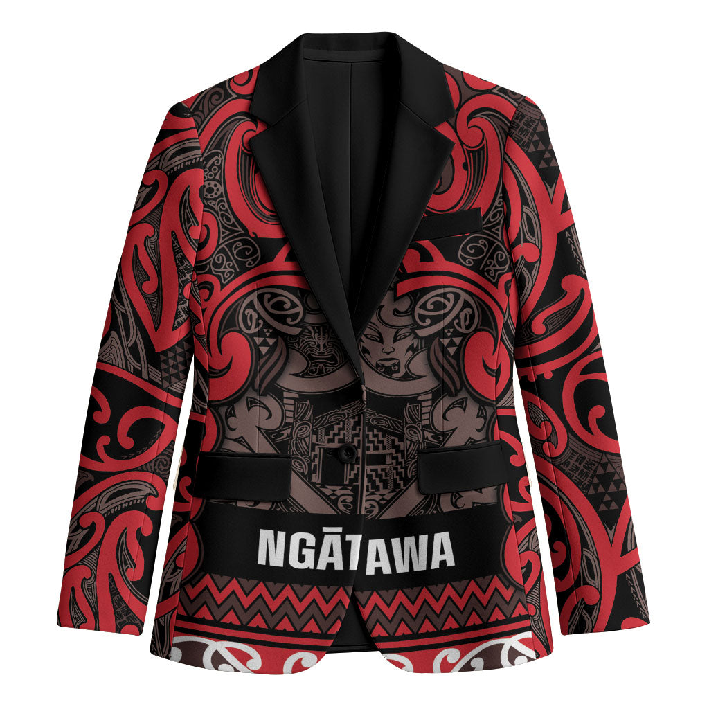 Aotearoa Iwi Ngati Awa Blazer Maori Wharenui House Tribal Pattern