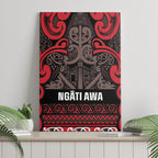 Aotearoa Iwi Ngati Awa Canvas Wall Art Maori Wharenui House Tribal Pattern