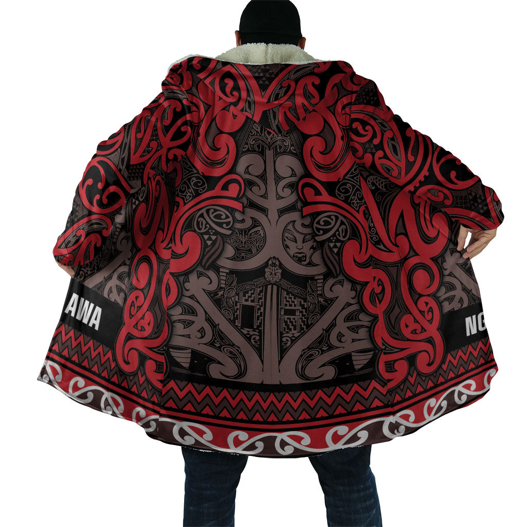 Aotearoa Iwi Ngati Awa Cloak Maori Wharenui House Tribal Pattern