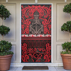 Aotearoa Iwi Ngati Awa Door Cover Maori Wharenui House Tribal Pattern