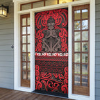 Aotearoa Iwi Ngati Awa Door Cover Maori Wharenui House Tribal Pattern